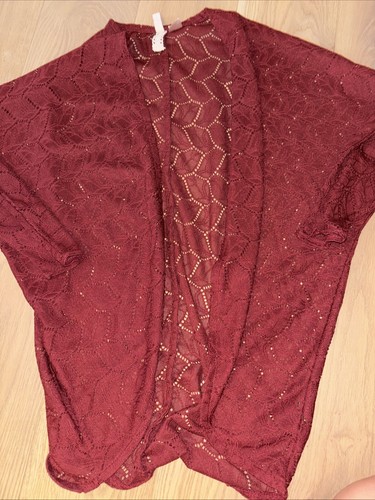 Cardigan dunkelrot m - xs, h&m