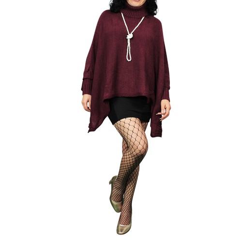 Glamexx24 damen strick - strick, poncho