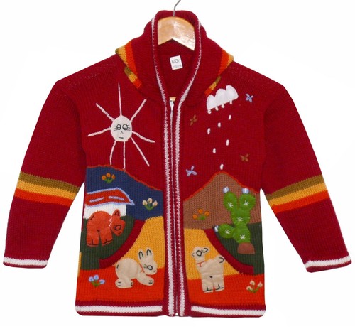 Strickjacke rot dunkelrot
