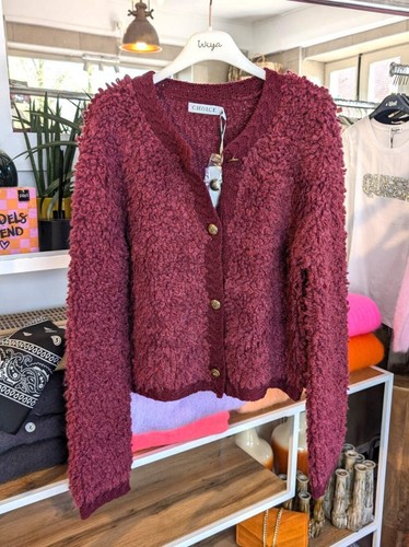 Cardigan strickjacke bouclé - cardigan,