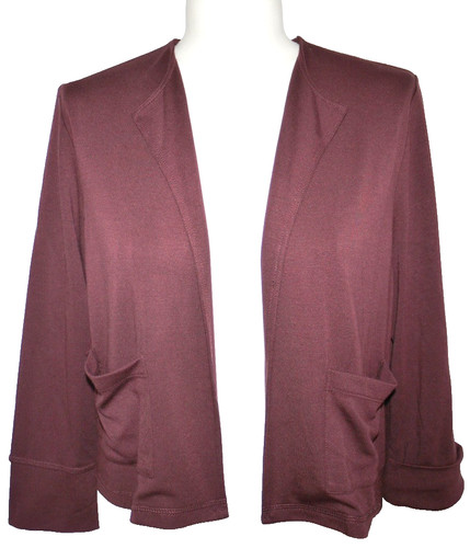 Zero strickjacke dunkel - strickjacke, gr.42