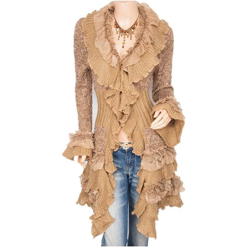 Damen strickmantel wolljacke - damen,