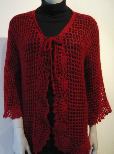 Strickjacke handarbeit - strickjacke,