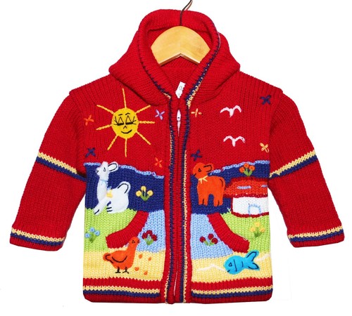 Baby strickjacke rot dunkelrot - strickjacke,