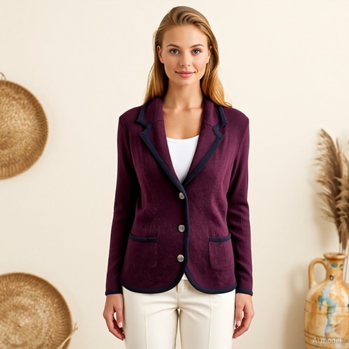 Elegant strickjacke rot - elegant,