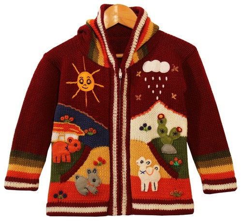 Strickjacke rot dunkelrot